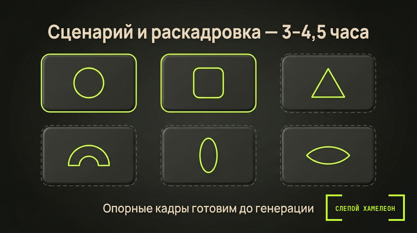 Раскадровка на шесть кадров: опорные изображения готовим до генерации